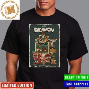 Digimon Cartoon Full Colored Poster Gifts For Fan Unisex T-Shirt