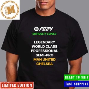 EA Sports FC 24 New Difficulty Levels Man United And Chelsea Funny Unisex T-Shirt