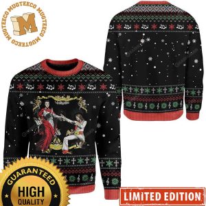 Elvis Presley And Jesus Perfomance Xmas Gifts Funny Ugly Christmas Sweater 2023