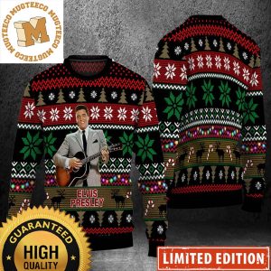 Elvis Presley Christmas Without You 2023 Ugly Christmas Sweater
