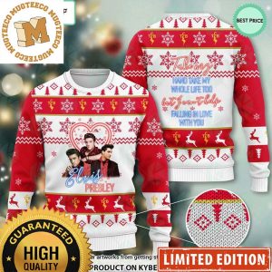 Elvis Presley Falling In Love With You Xmas Gifts Ugly Christmas Sweater 2023