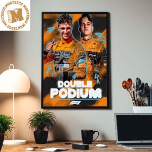 Formula 1 McLaren Team Double Podium Home Decor Poster Canvas