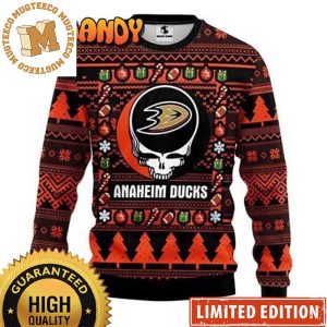 Grateful Dead Anaheim Ducks Xmas Gifts Ugly Christmas Sweater 2023