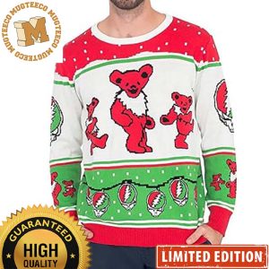 Grateful Dead Boston Bruins Xmas Gifts Holiday Ugly Sweater 2023 - Mugteeco