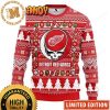 Grateful Dead Edmonton Oilers 2023 Xmas Gifts Holiday Ugly Christmas Sweater