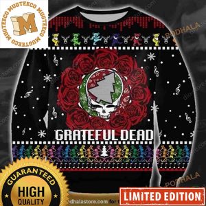 Grateful Dead Roses Dancing Bears Holiday Xmas Ugly Sweater