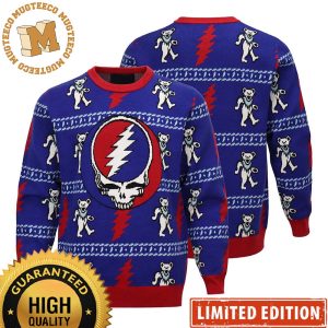 Grateful Dead Sweater Stealie And Dancing Bears Ugly Christmas Sweater