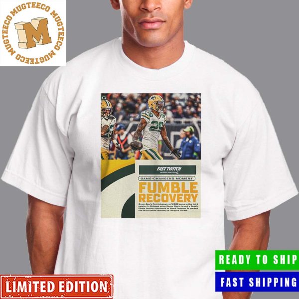 Green Bay Packers First Takeaway Of The Season Game Changing Moment Fumble Recovery Poster Unisex T-Shirt