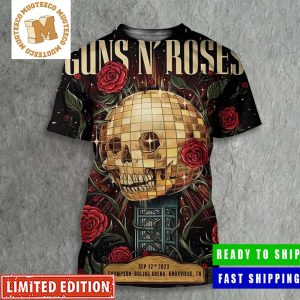 Guns N Roses Knoxville TN Thompson Boling Arena Back In The City Tonight Sep 12th 2023 Poster All Over Print Shirt
