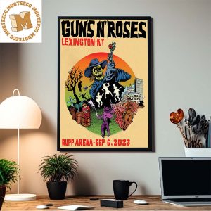 Guns N Roses Lexington KY Ready To Rock Rupp Arena Sep 6 2023 Home Decor Poster Canvas