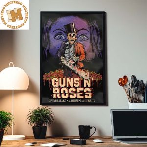 Guns N Roses San Antonio Alamodome Sept 26 2023 Home Decor Poster Canvas