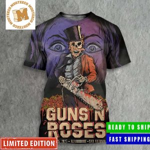 Guns N Roses San Antonio Alamodome Sept 26 2023 Poster All Over Print Shirt