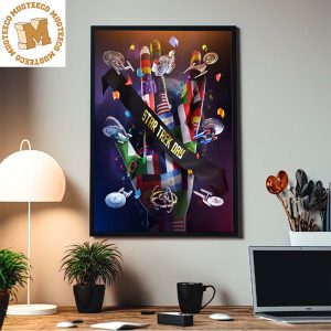 Happy Star Trek Day Signature Hand Sign Vulcan Salute World Wide Home Decor Poster Canvas