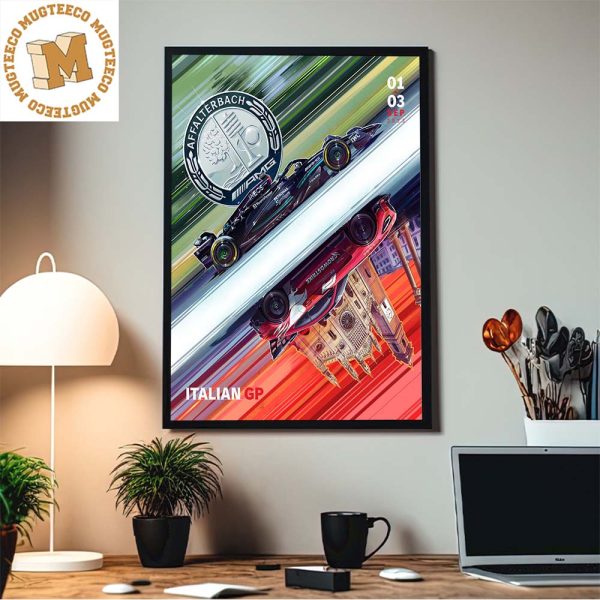 Italian GP Mercedes Affalterbach AMG Home Decor Poster Canvas