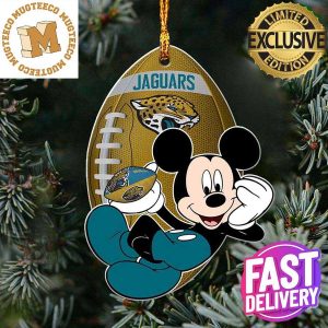 Jacksonville Jaguars NFL Disney Mickey Mouse Xmas Gifts For Fans Personalized Christmas Tree Decorations Ornament