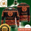 Jagermeister Big Logo In Orange Color With Knitting Chirstmas Pattern Holiday Ugly Sweater 2023
