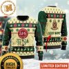 Jameson Merry Christmas Denim Overalls Effect Knitting Holiday Ugly Sweater