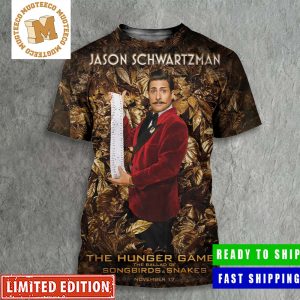 Jason Schwartzman Stars As Lucky Flickerman In The Hunger Games The Ballad Of Songbirds And Snakes Poster All Over Print Shirt