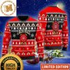 Bulldog Drink Keystone Light Beer In The Snowy Night Funny Christmas Ugly Sweater 2023