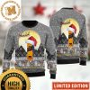 Johnnie Walker Snowflakes Reindeer Knitting Black And Personalized Christmas Ugly Sweater