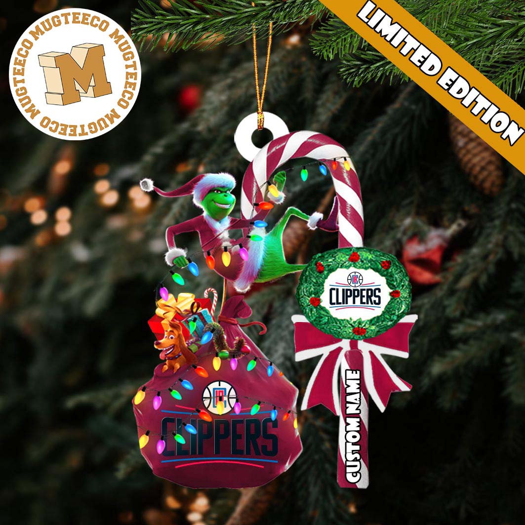 Los Angeles Clippers NBA Merry Christmas Decorations Ornament