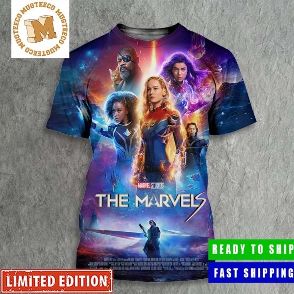 Marvel Studios The Marvels New International Poster All Over Print Shirt