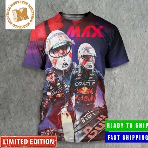 Max Verstappen A Record Breaking Tenth Consecutive F1 Win Max 10 All Over Print Shirt