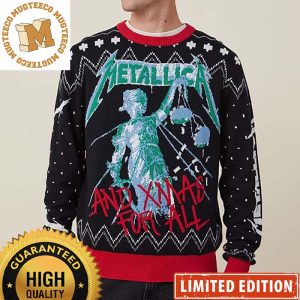Metallica And Xmas For All Knitted Ugly Christmas Sweater 2023
