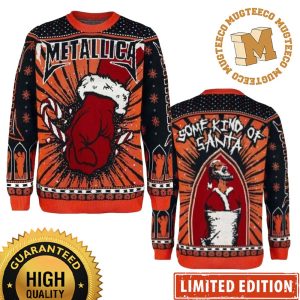 Metallica St. Anger Some Kind Of Santa Christmas Style Holiday Ugly Sweater