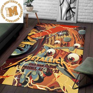 Metallica Tonight In Phoenix State Farm Stadium M72 World Tour Night Two Sept 09 2023 Poster Rug For Home Living