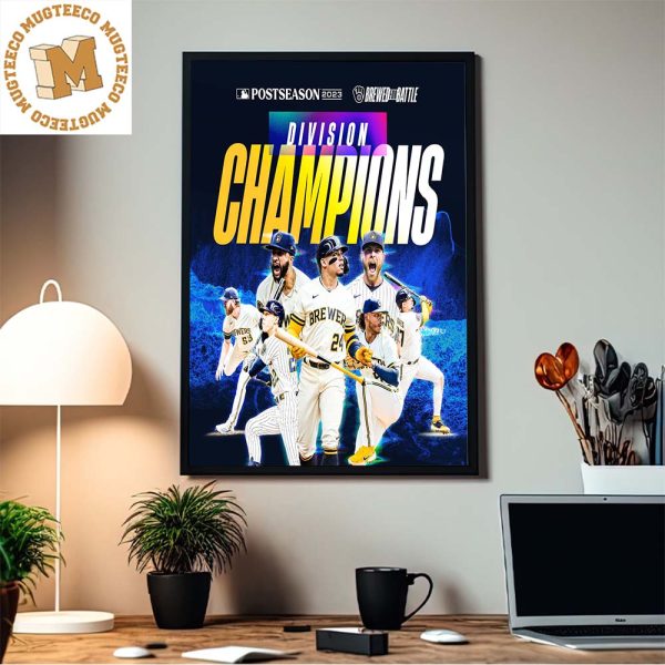Milwaukee Brewers Are NL Central Division Champions 2023 Home Decor Poster Canvas