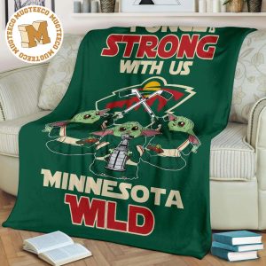 Minnesota Wild Baby Yoda Fleece Blanket The Force Is Strong