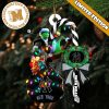 Oakland Athletics MLB Grinch Candy Cane Personalized Xmas Gifts Christmas Tree Decorations Ornament