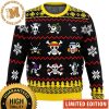 One Piece Kaido Big Head Funny Knitting Purple Christmas Ugly Sweater