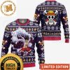 One Piece Luffy Gear 5 Nika All Pirates Logo Pattern Knitting Ugly Christmas Sweater 2023