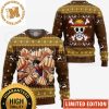 One Piece Luffy Gear Fifth Straw Hat Pirate Knitting Black Holiday Ugly Sweater