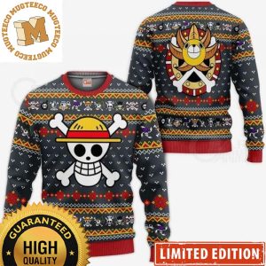 One Piece Staw Hat Thousand Sunny Knitted Holiday Ugly Sweater