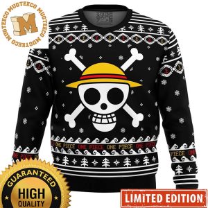One Piece Straw Hat Pirates Logo Ugly Christmas Sweater 2023
