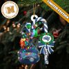 Oklahoma City Thunder NBA Grinch Candy Cane Personalized Xmas Gifts Christmas Tree Decorations Ornament