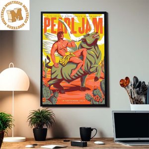 Pearl Jam Austin Event With Inhaler Moody Center 18 September 2023 Home Decor Poster Canvas