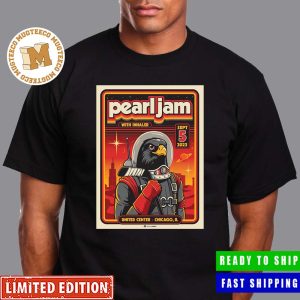 Pearl Jam With Inhaler Eagles Astronaut Hockey Chicago Event At United Center Sept 5 2023 Poster Unisex T-Shirt