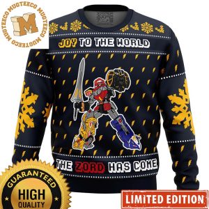 Power Rangers Joy To The World The Zord Has Come Funny Christmas Ugly Sweater 2023