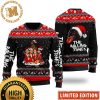 Rolling Stone Signature Snowflakes Pattern Red And White Ugly Christmas Sweater