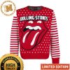 Rolling Stones Christmas Lights Twinkle Ugly Christmas Sweater 2023
