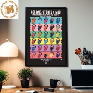 Rolling Stones x MLB Hackney Diamonds Limited Edition Vinyl Collection Home Decor Poster Canvas