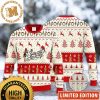 Starbucks Coffee With Santa Hat Reindeer Snowy Night Knitting Christmas Ugly Sweater