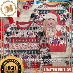 Santa Taylor Swift Xmas Gifts For Fan 2023 Christmas Ugly Sweater