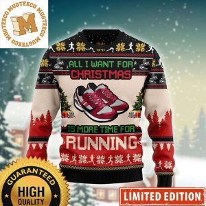 Sneaker Is More Time For Running Christmas Ugly Sweater 2023