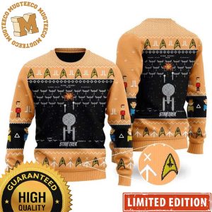 Star Trek Spaceship Video Game Knitting Christmas Ugly Sweater