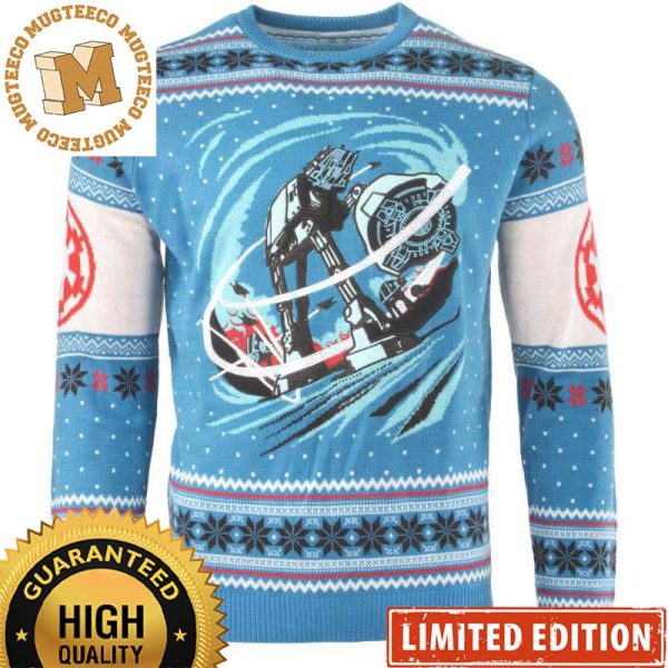 Star Wars AT-AT Battle of Hoth Planet Christmas Ugly Sweater